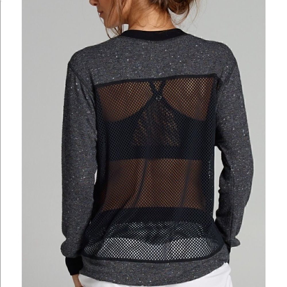 [chichi active] PIA mesh open back sweatshirt #2